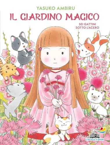 Sei gattini sotto l'acero. Il giardino magico