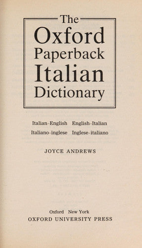Italiano-inglese Inglese-italiano