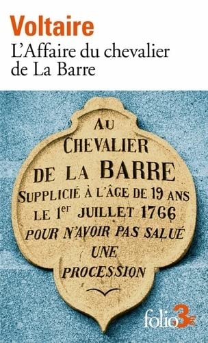 L'Affaire du chevalier de La Barre Précédé de L'Affaire Lally