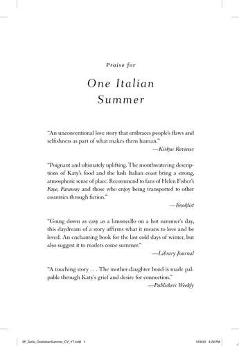 One Italian Summer A Novel