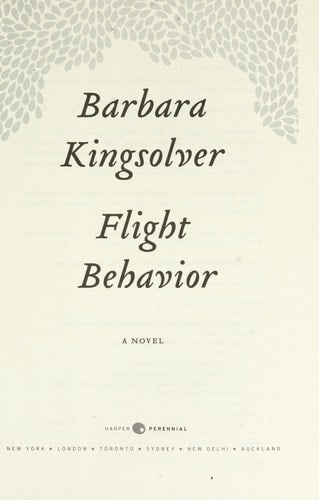 Flight Behavior A Novel