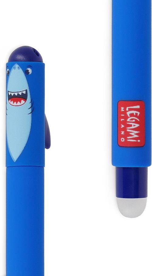 Legami penna gel cancellabile shark squalo