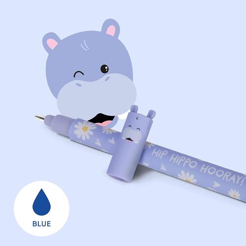 Legami penna gel cancellabile ippopotamo