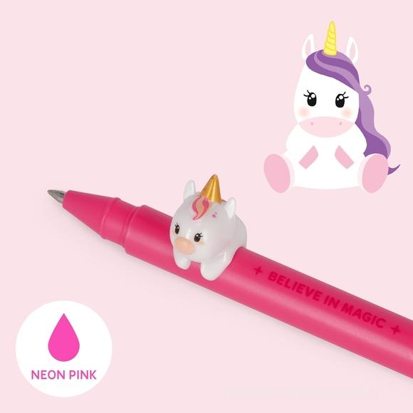 Penna a gel Lovely Friends rosa Unicorn
