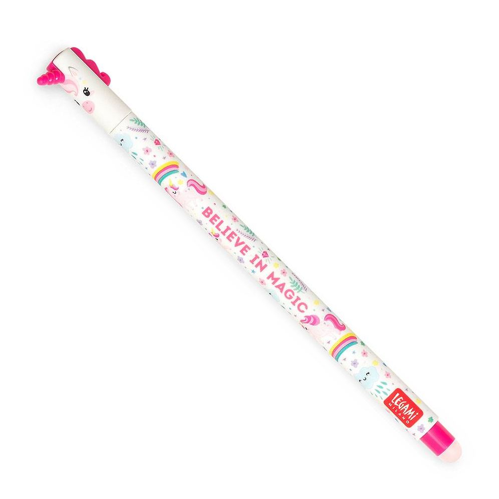 Legami Unicorn Erasable Gel Pen - Pink Ink