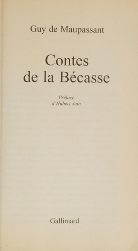 Contes de la bécasse