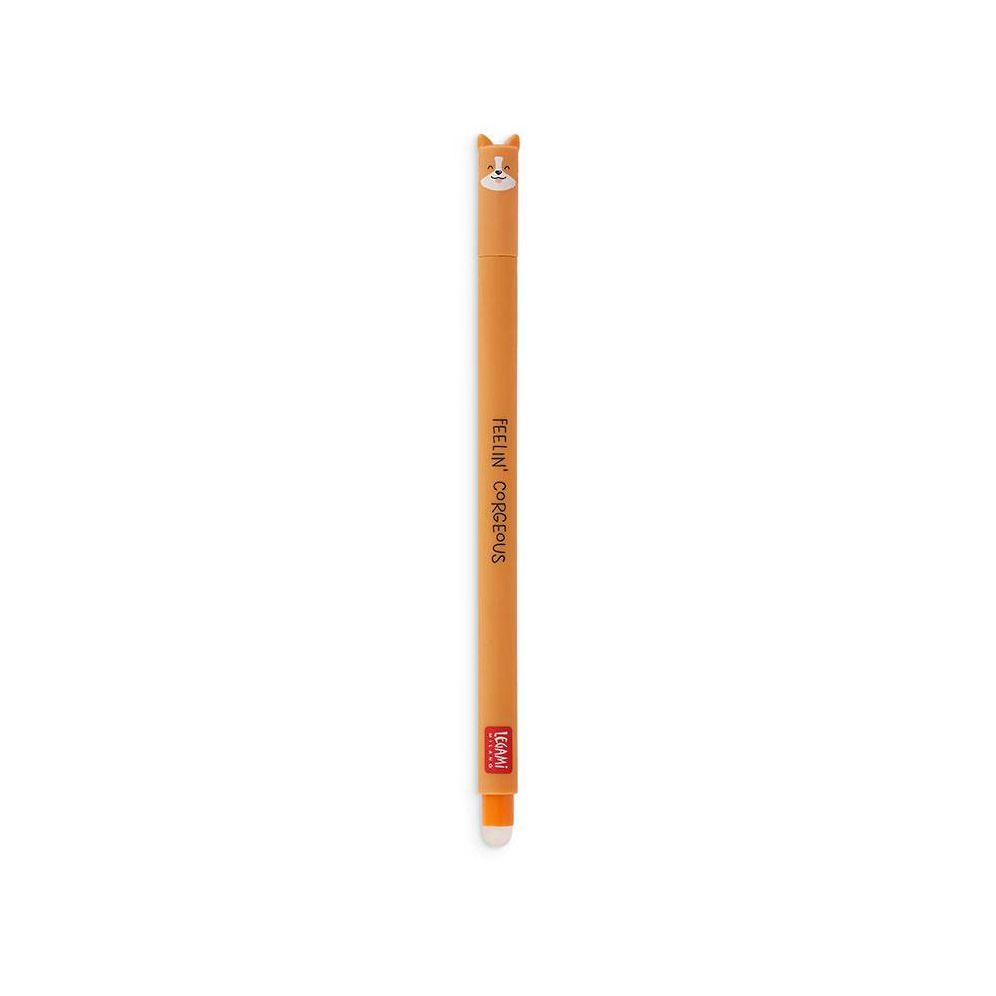 Legami Corgi Erasable Gel Pen - Black Ink