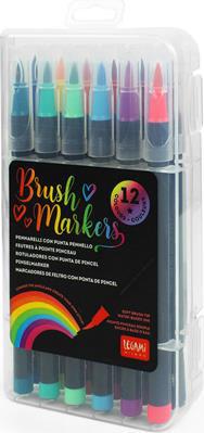 Pennarelli Legami Brush markers Set da 12