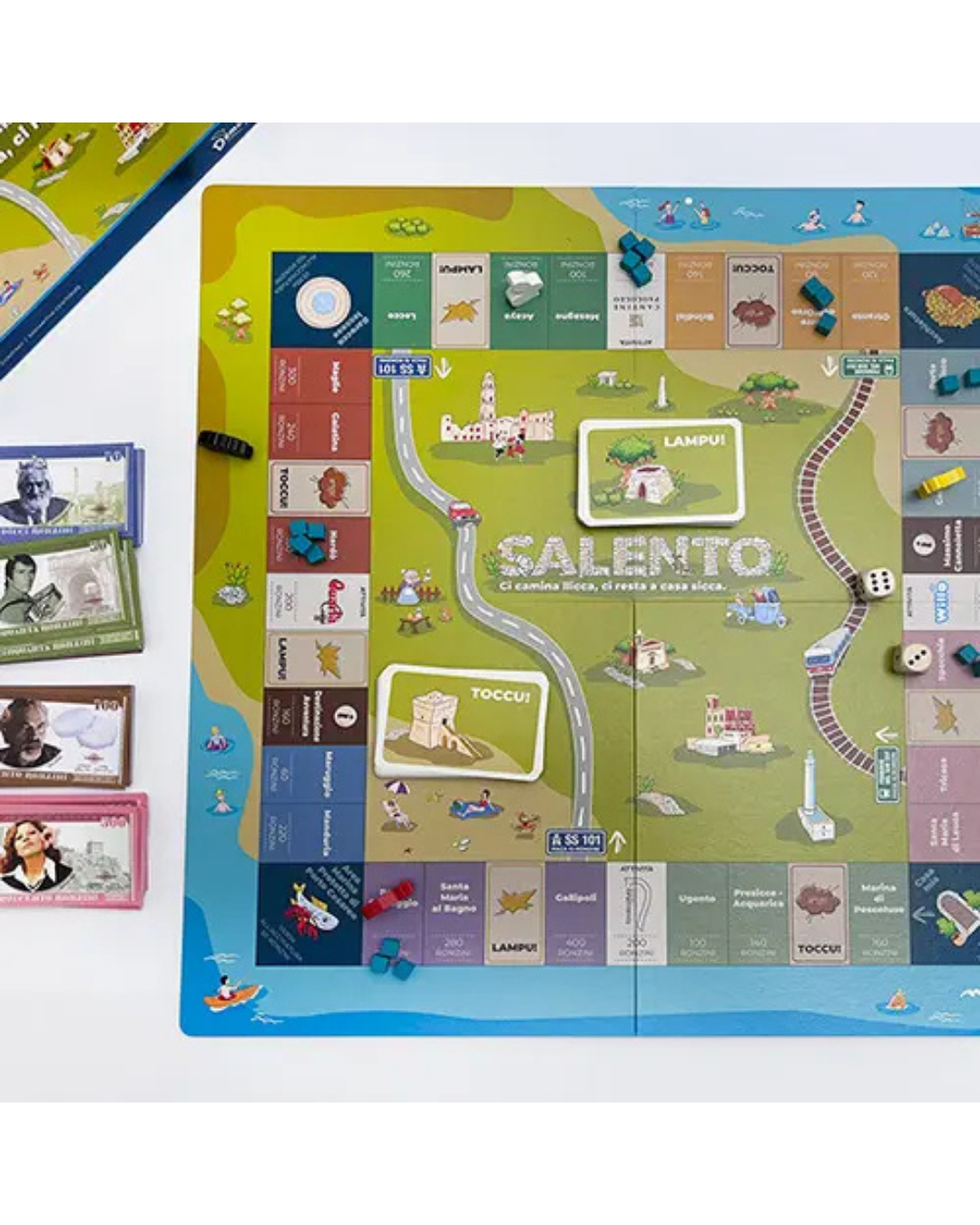Salento, gioco da tavolo: contenuto della scatola