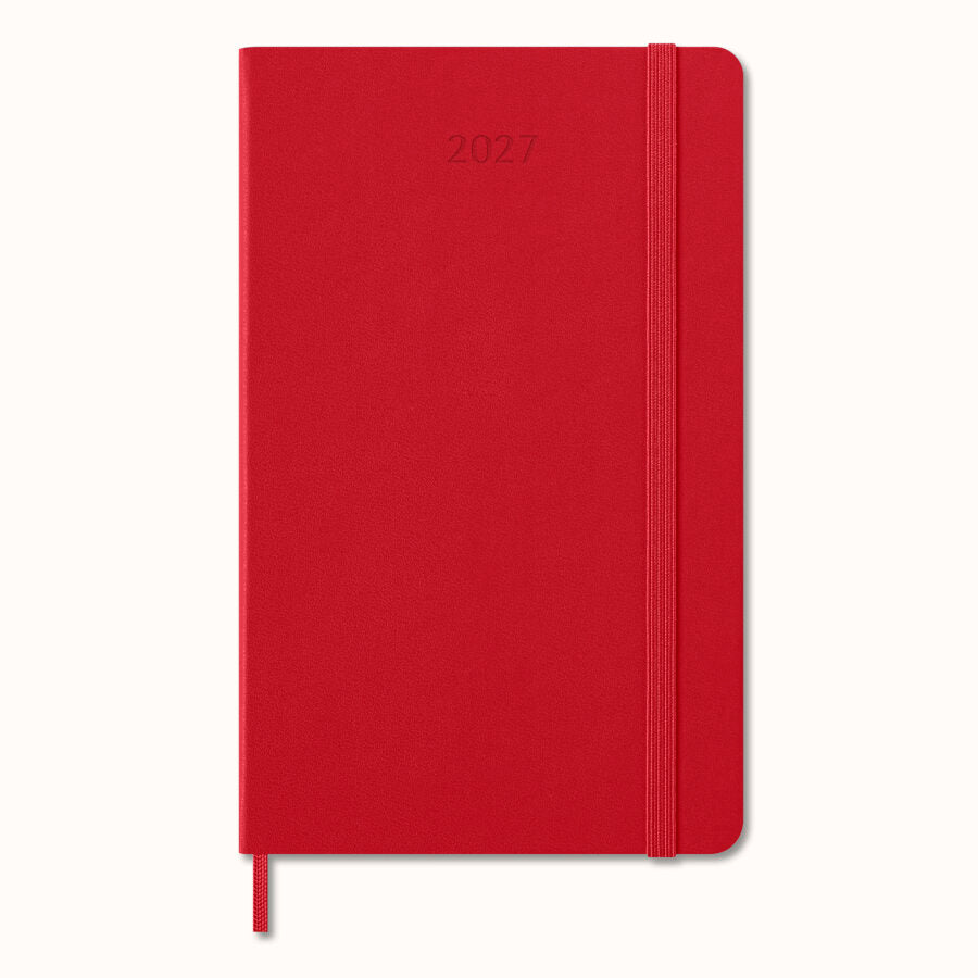 Moleskine Agenda Giornaliera 2027 Large Rosso Scarlatto